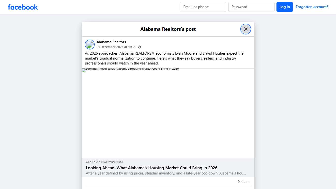 As 2026 approaches, Alabama REALTORS... - Alabama Realtors Facebook