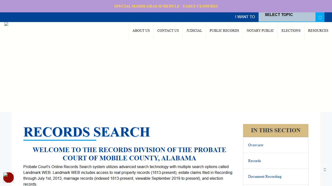 Records Search